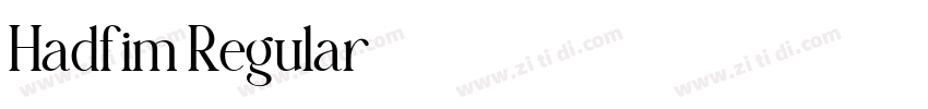 Hadfim Regular字体转换